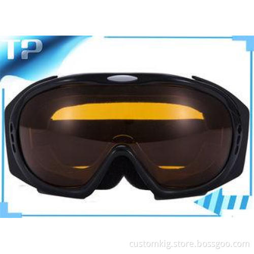Low Light Anti Fog Adult Black Reflective Ski Goggles For S